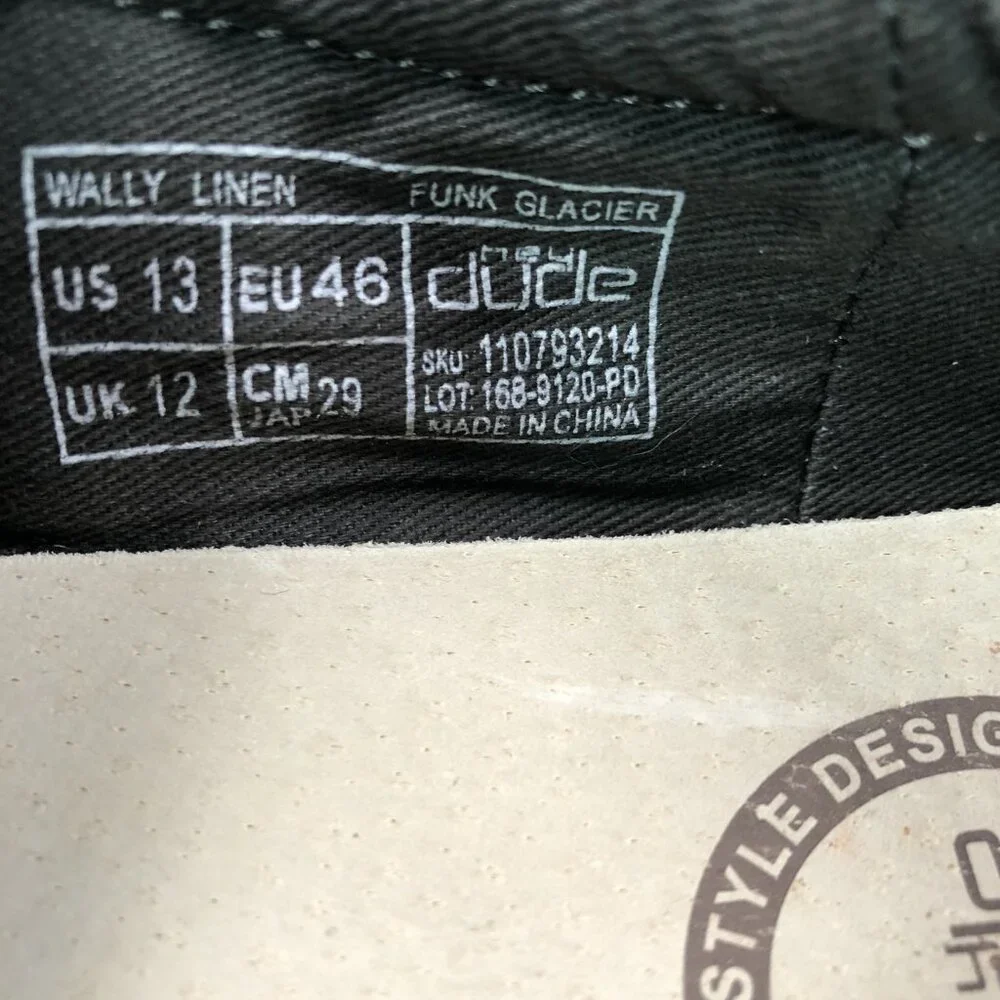 Hey Dude Wally Stretch Mens Size 13‎ Gray Low Top Causal Shoes